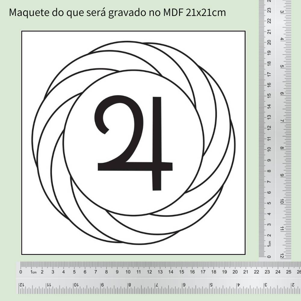 51. Turbilhão com Júpiter | Gráfico Radiestésico em MDF