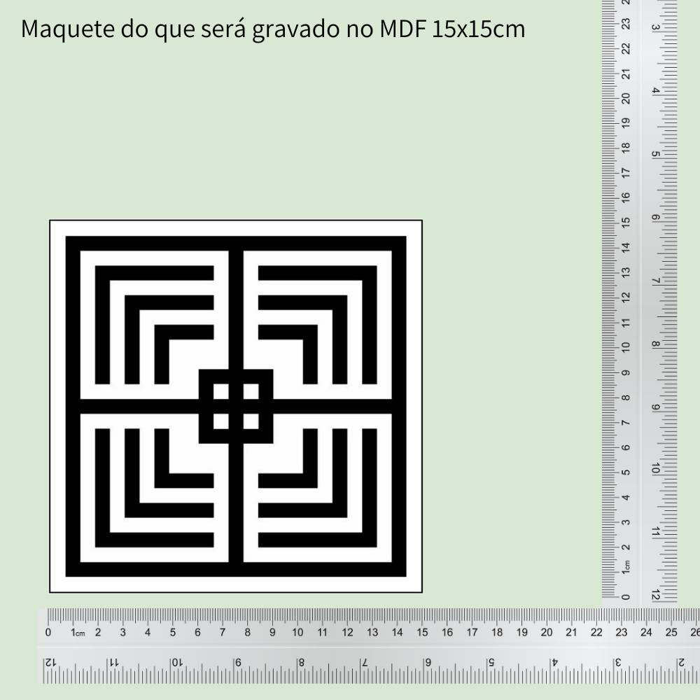 60. Mesa D'Amiens | Gráfico Radiestésico em MDF