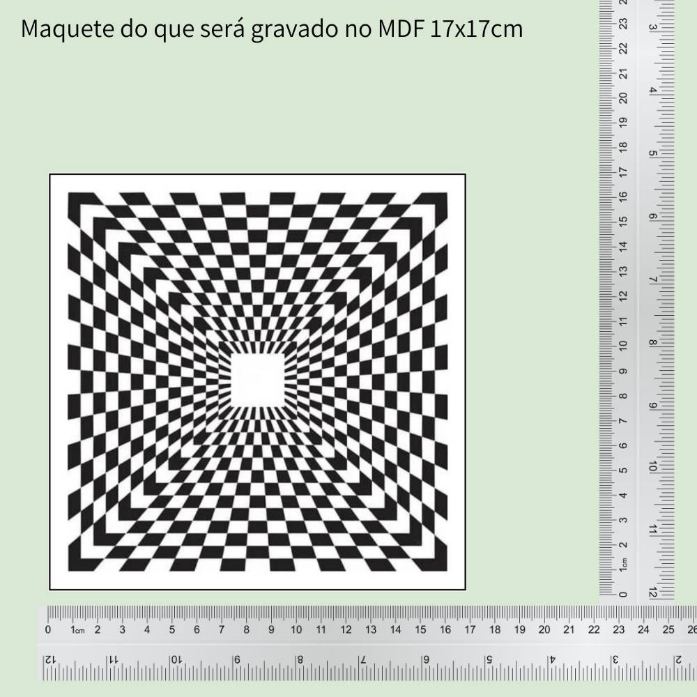 59. Gerador de Energia Quadrado | Gráfico Radiestésico em MDF